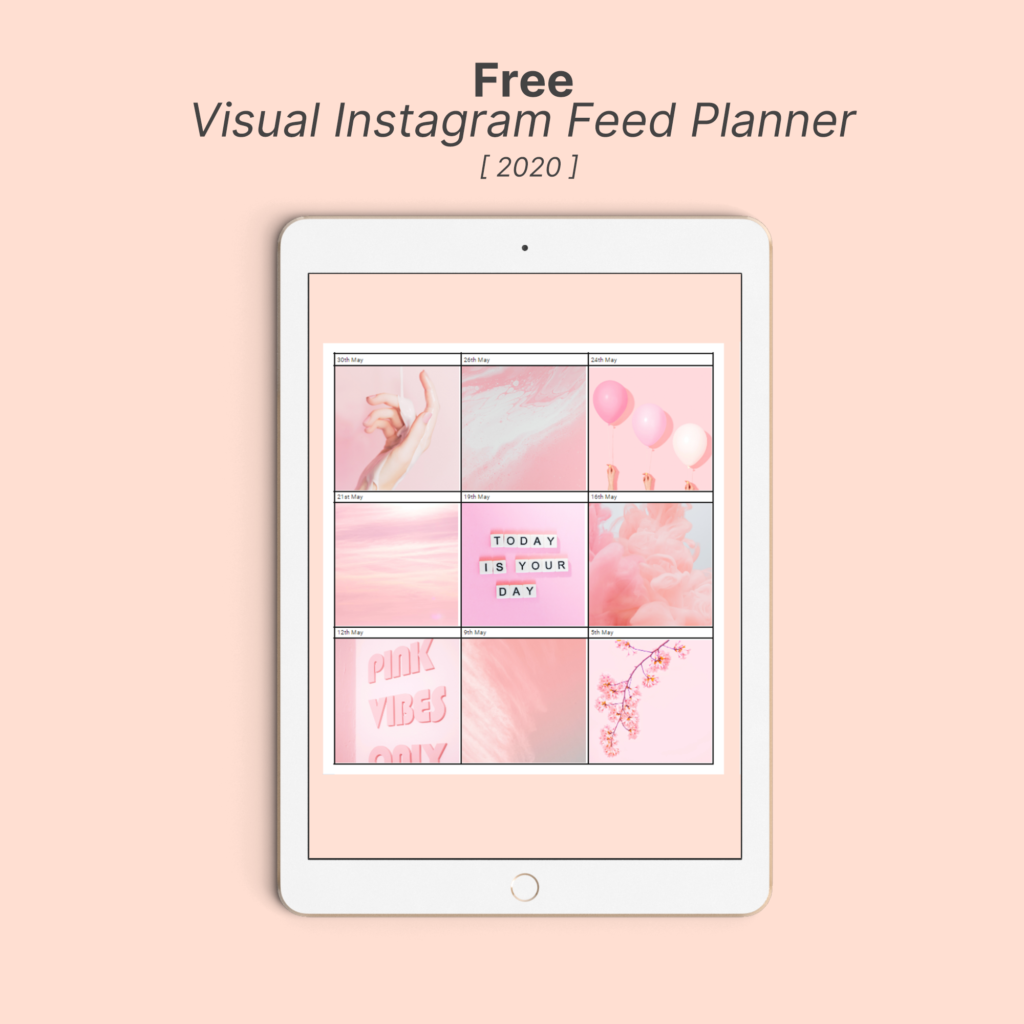 Free Visual Instagram Feed Planner [ 2020 ] - Google Sheets Format